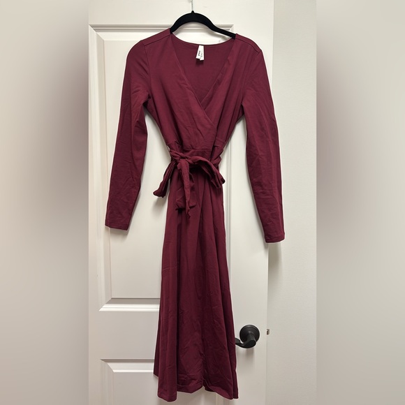 Pact Organic Faux Wrap Dress — Size Small - Picture 1 of 1